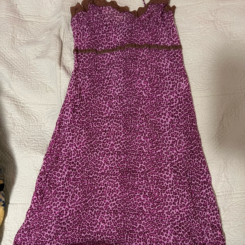 Pink cheetah dress